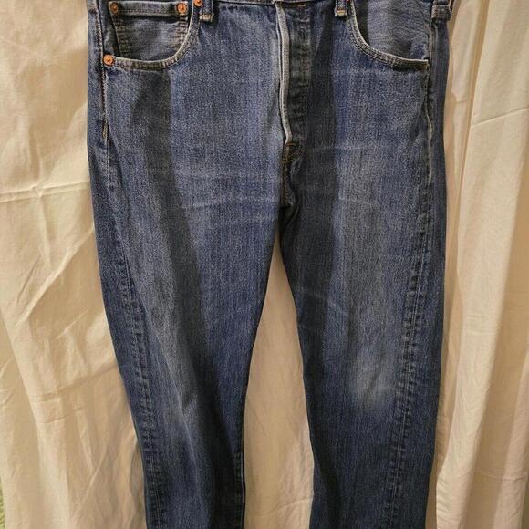 Levi's 501 Original  Men's Blue Straight Leg Jeans Size 33 x 30 GE-631 - Picture 1 of 7